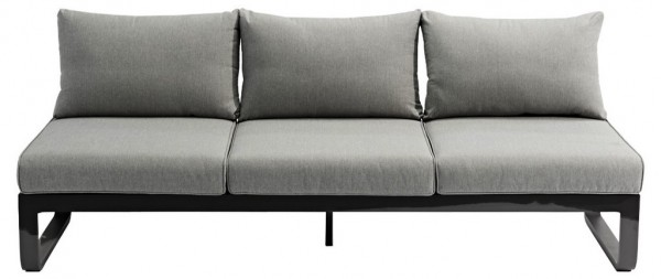 Zebra Fly Lounge Sofa 3-Sitzer inkl. Kissen mixed grey